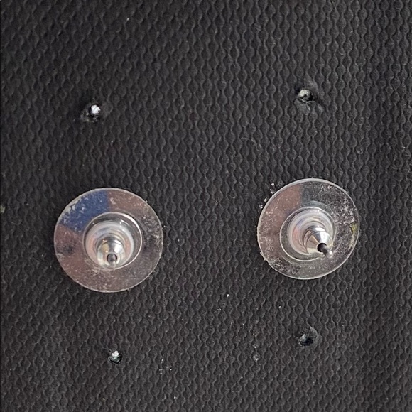 Silver Bow Earrings - Picture 2 of 4